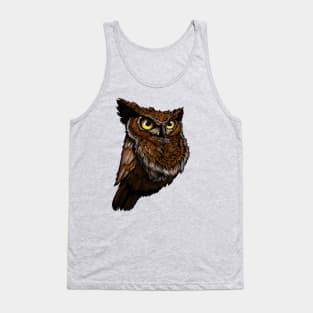 Owl lines art Tank Top